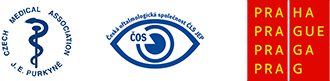 CZECH medical assocation logo, COS logo and PRAGUE logo